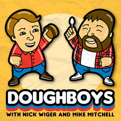 The Doughboys podcast features banter, guests and chain restaurant reviews  and is one of Toast's favourite podcasts of 2020