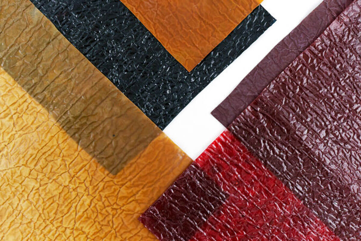 Tomex Leather Textile is 2021 trend, a leather textile made from seafood shells and coffee grounds that comes in many colours.