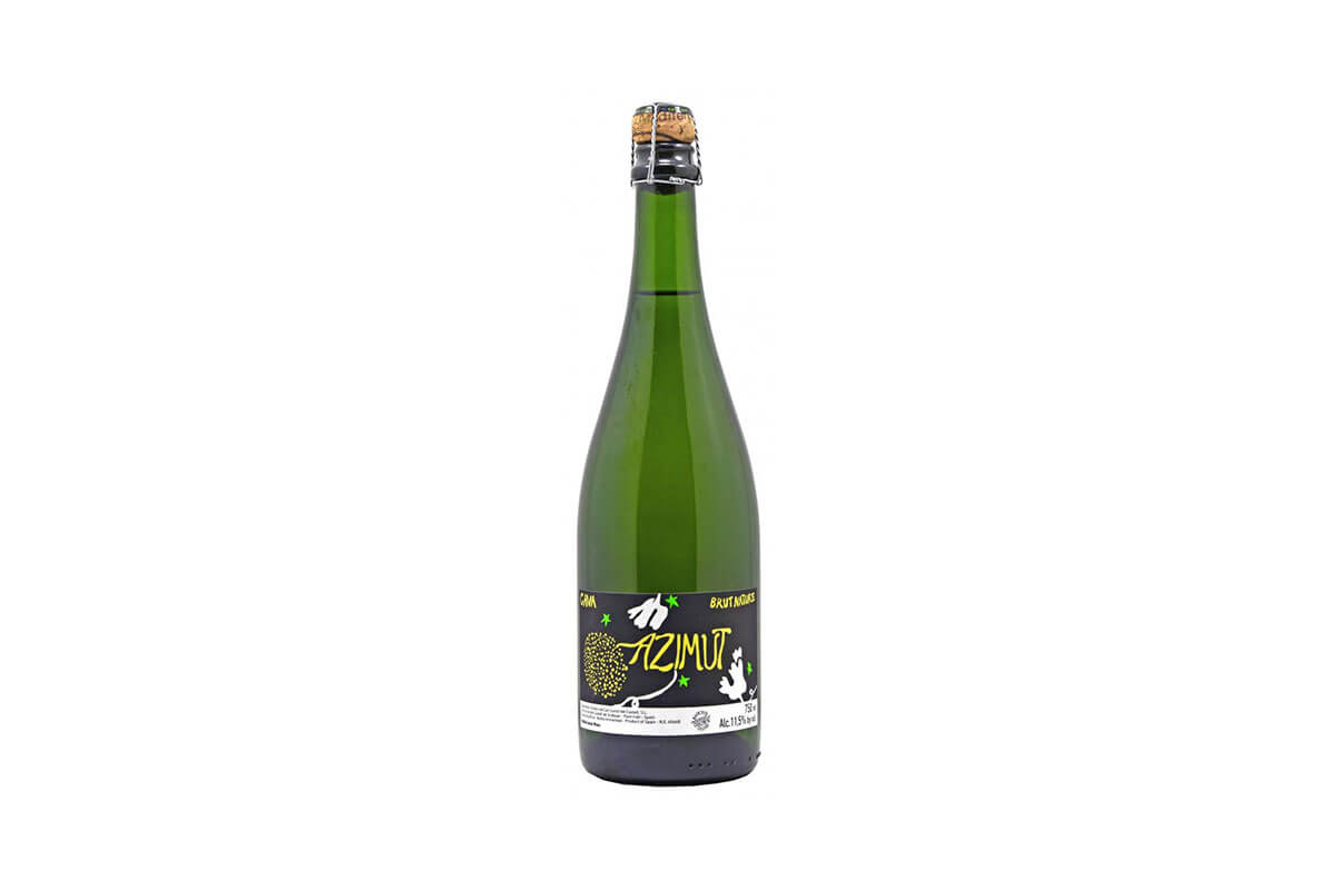 A bottle of Azimut - Brut Nature Cava 2017- Spain, one of Toast's top 10 wines under $25