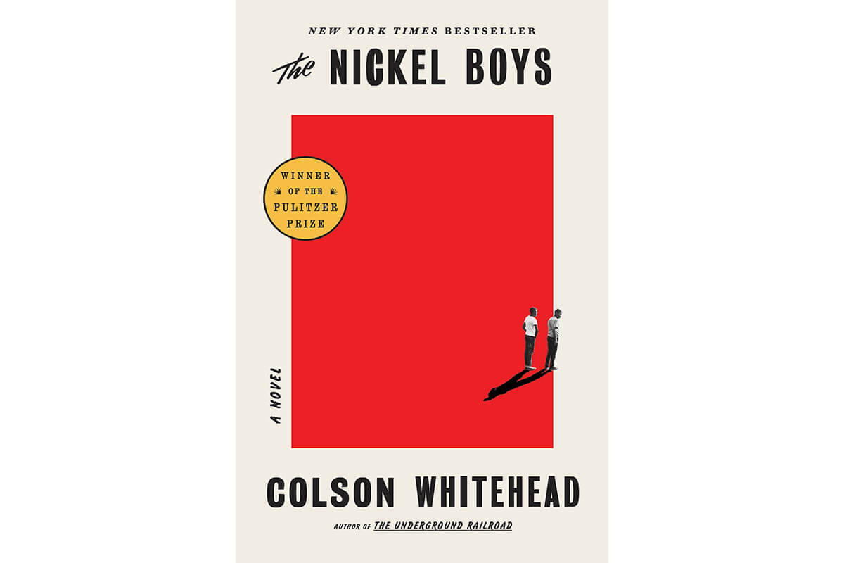 Red & beige book cover for The Nickel Boys, celebrating Black History Month