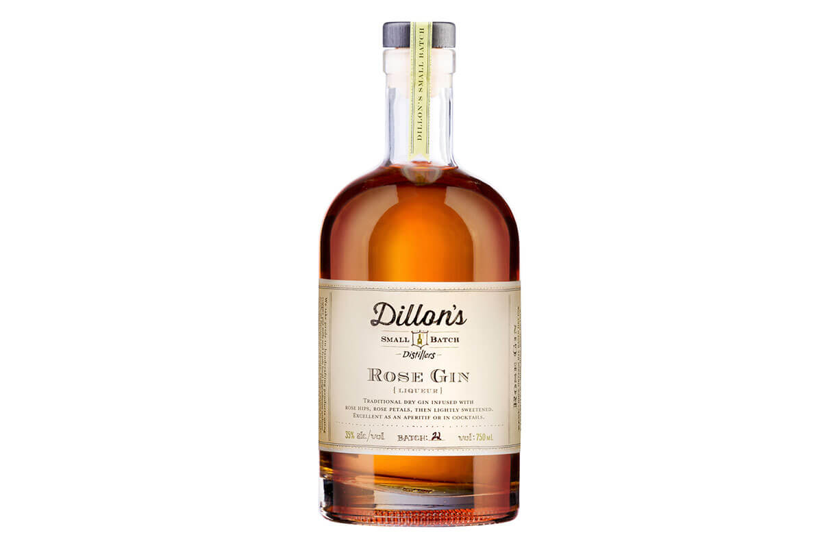 A bottle of Dillon's Rose Gin, 1 of 4 Toronto craft gins