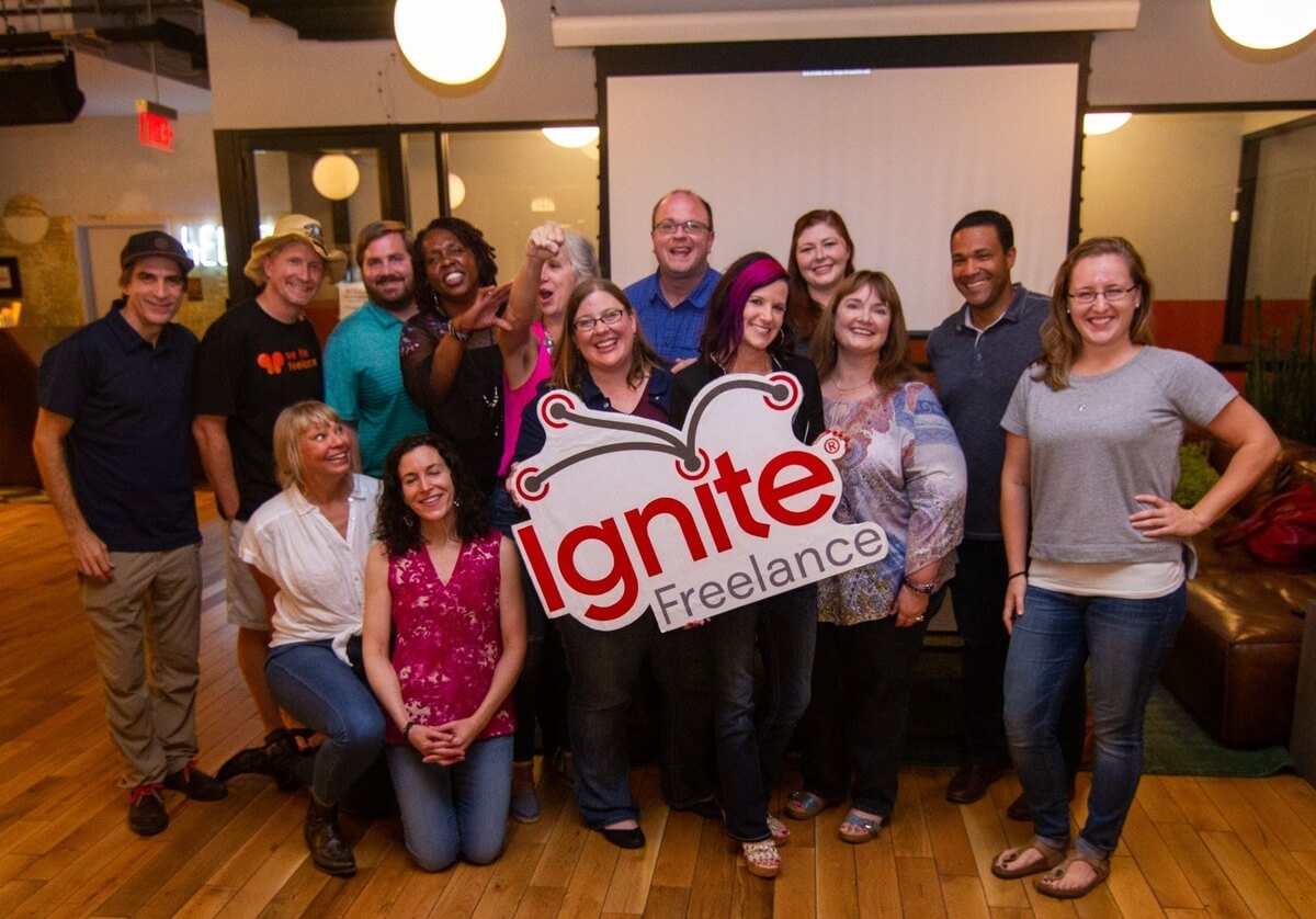 Ignite Freelance group of men & women, Austin Freelance Gigs connects