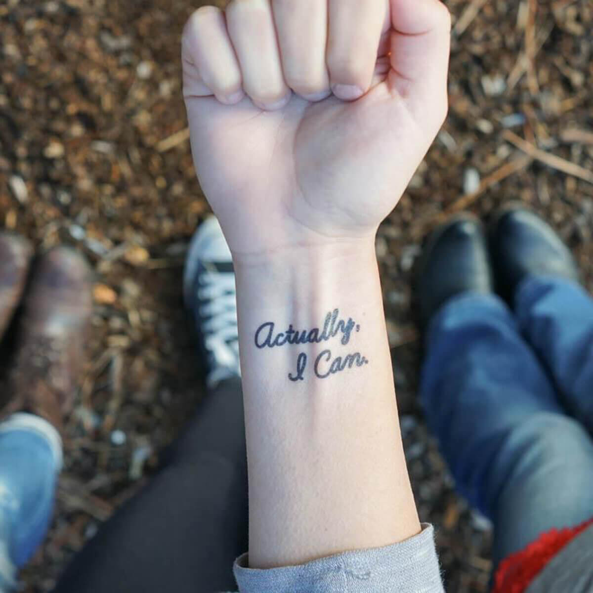 Actually I Can Manifestation Temporary Tattoo  Conscious Ink