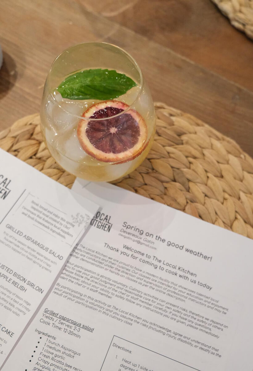 a spring cocktail near menus, explore Saskatoon in April