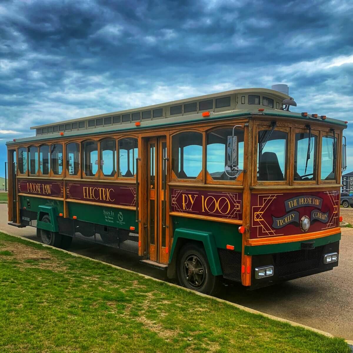 Moose Jaw trolley bus, ready for fun times this summer