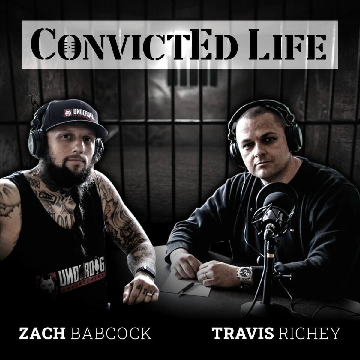 2 men doing podcast for convictED life