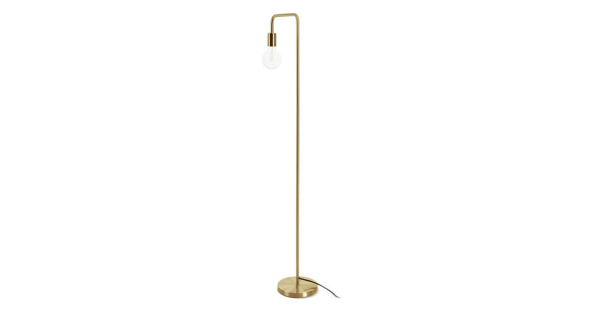 brass floor lamp from Article is an eco-friendly home product