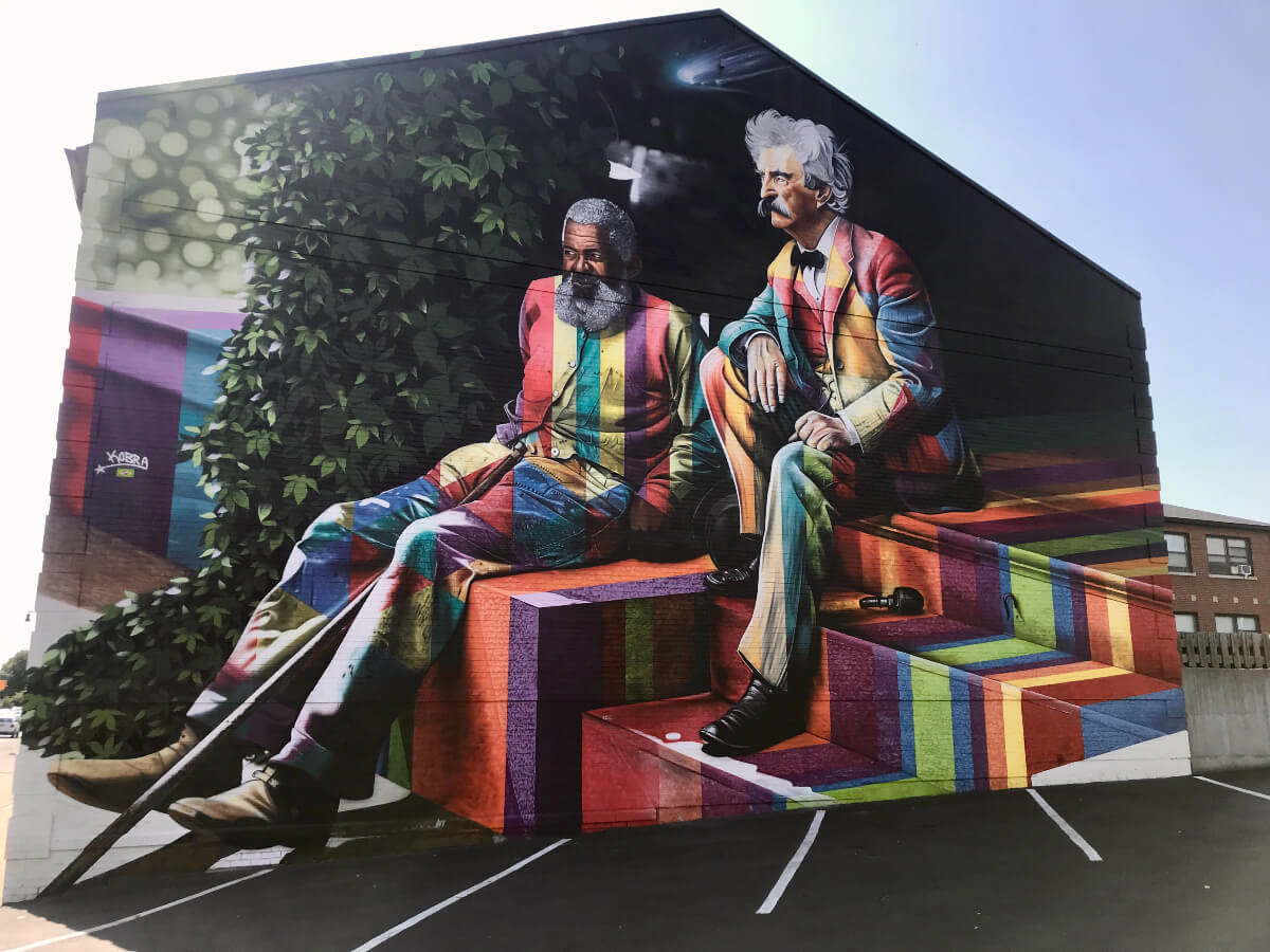 buffalo art features mark twain graffiti image