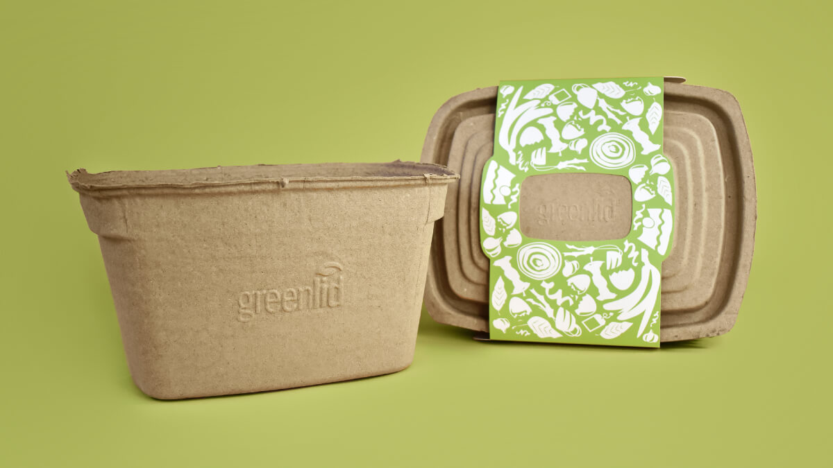 Greenlid compostable food takeout containers 