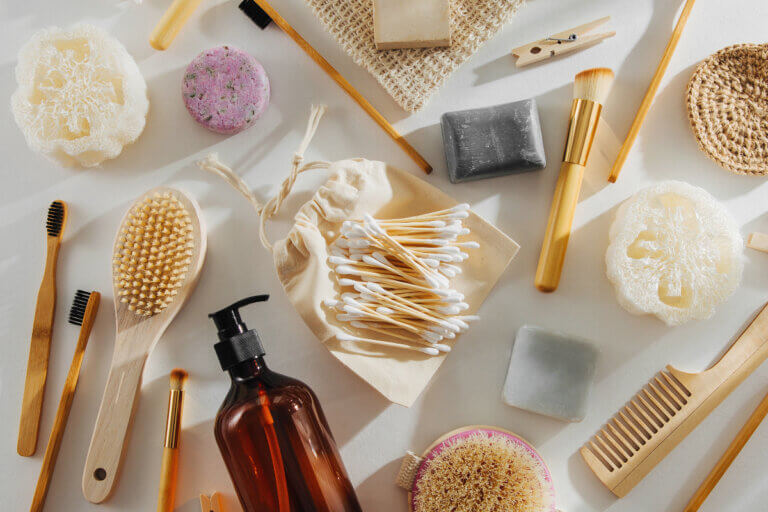 Spread of sustainable bath and body products