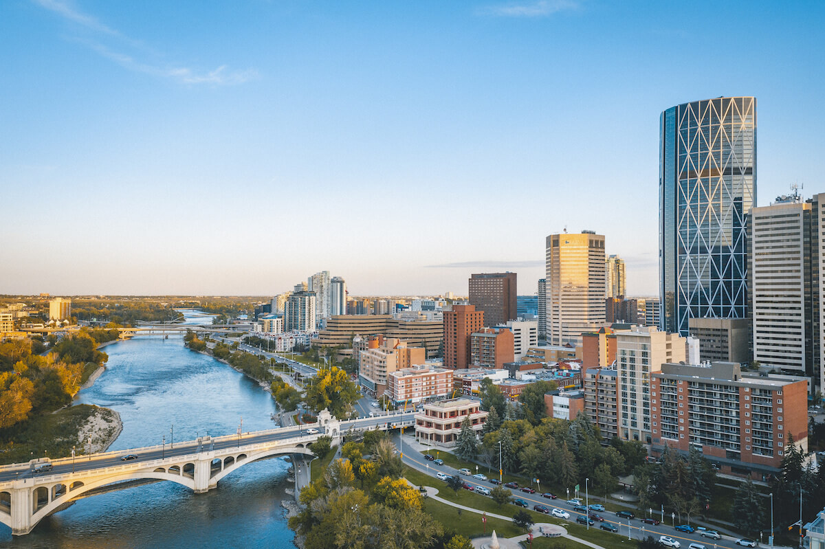 landscape photo of calgary