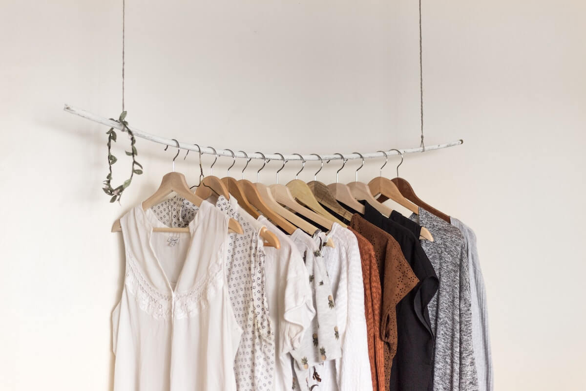 cloths on hangers