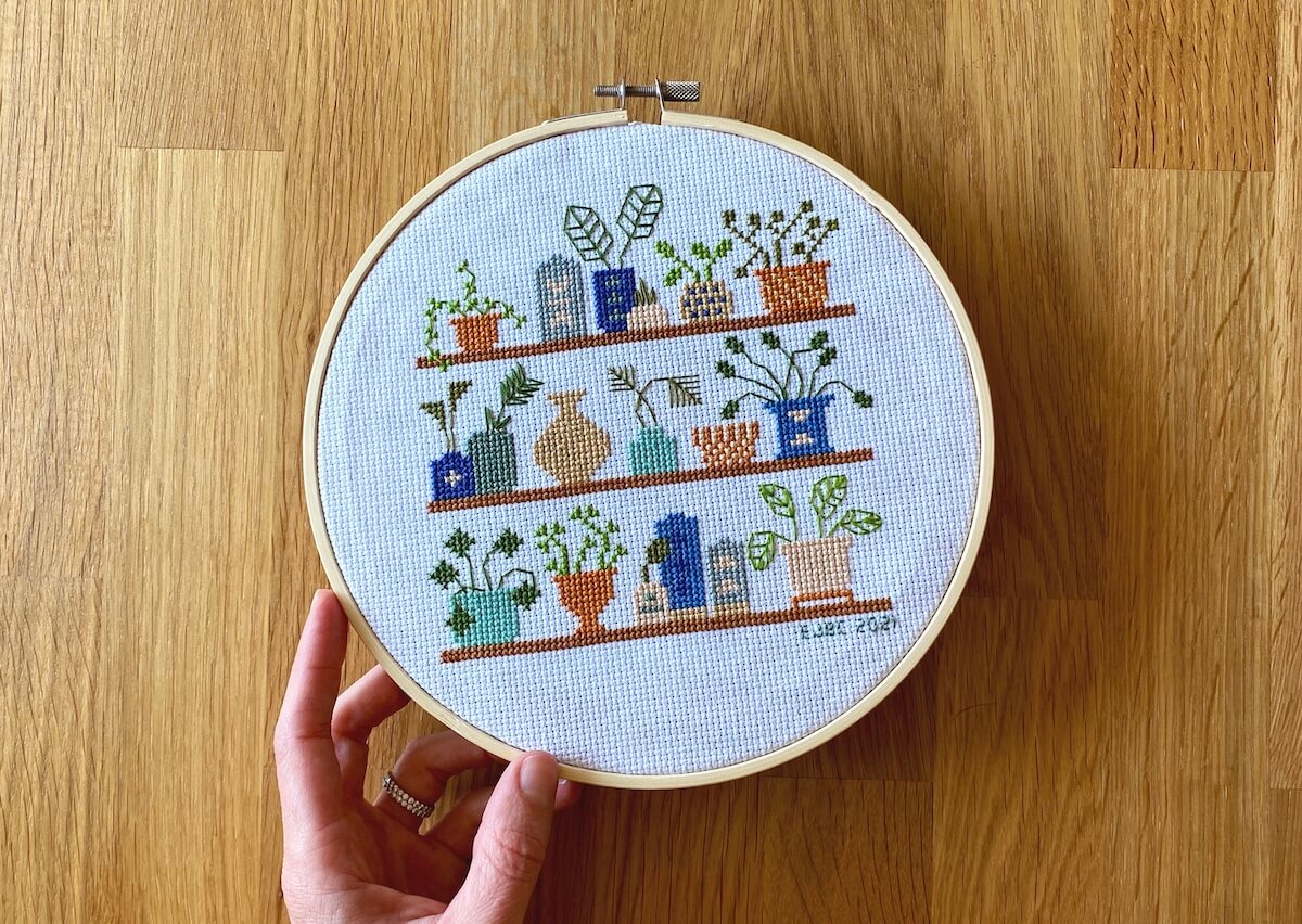 Elise Blaha Cripe is a multi-disciplined artist and creative entrepreneur. Her business has grown to include pottery, cross stitch patterns, e-courses a podcast, and more. Photo courtesy of Elise Blaha Cripe.
