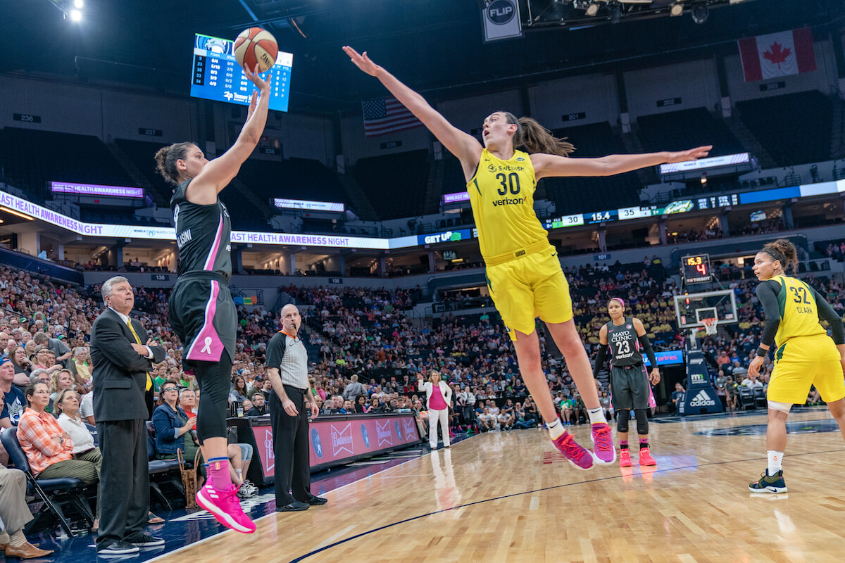 Professional basketball player Breanna Stewart