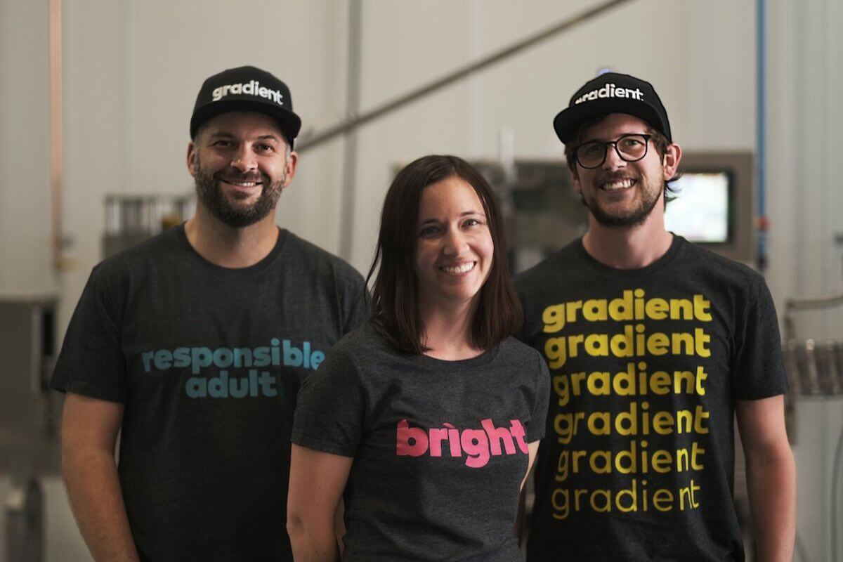 Gradient co-founders, left to right: Josh Woodlock, Trisha Woodlock and John Eresman.