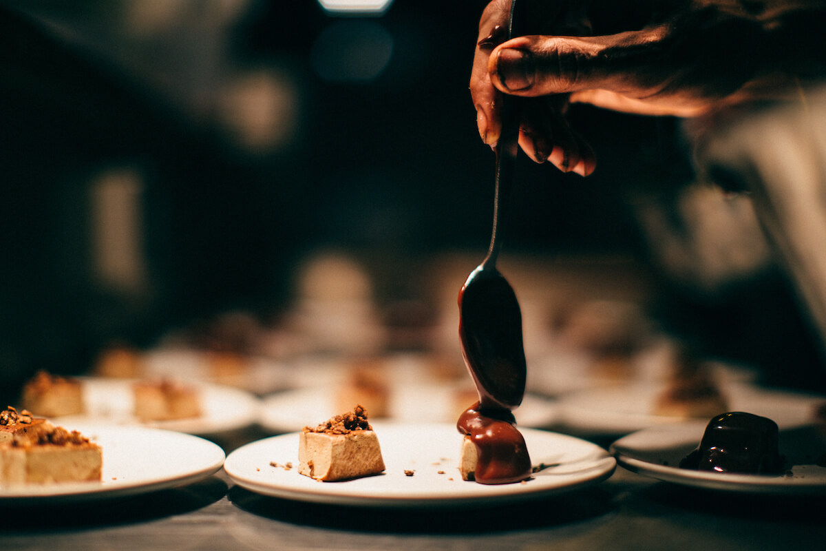 Chef's Chocolate Covered Hand Spoons Melted Ewe's Milk Chocolate On To A Marshmallow