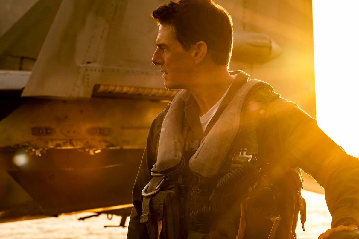 Tom Cruise plays Capt. Pete "Maverick" Mitchell in Top Gun