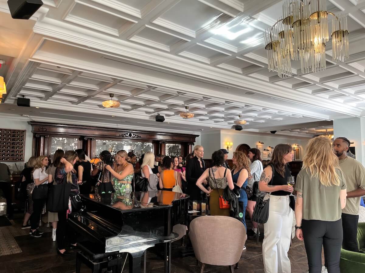 Women in Music Canada's industry happy hour event at SOHO House Toronto. 
