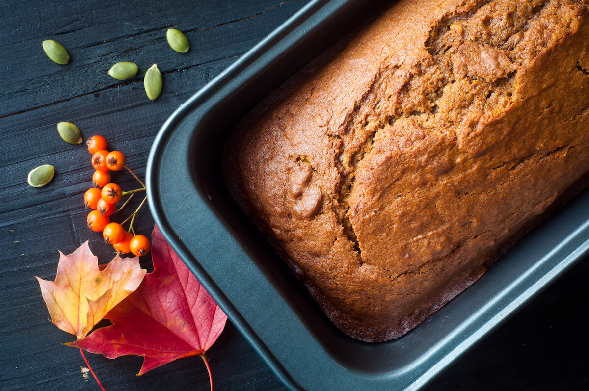 Loaf of pumpkin bread