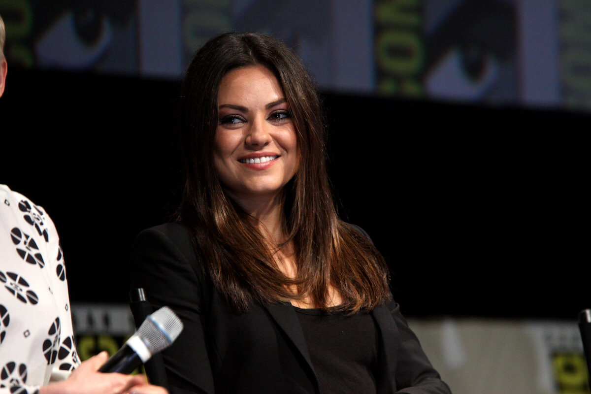 Mila Kunis doing an interview