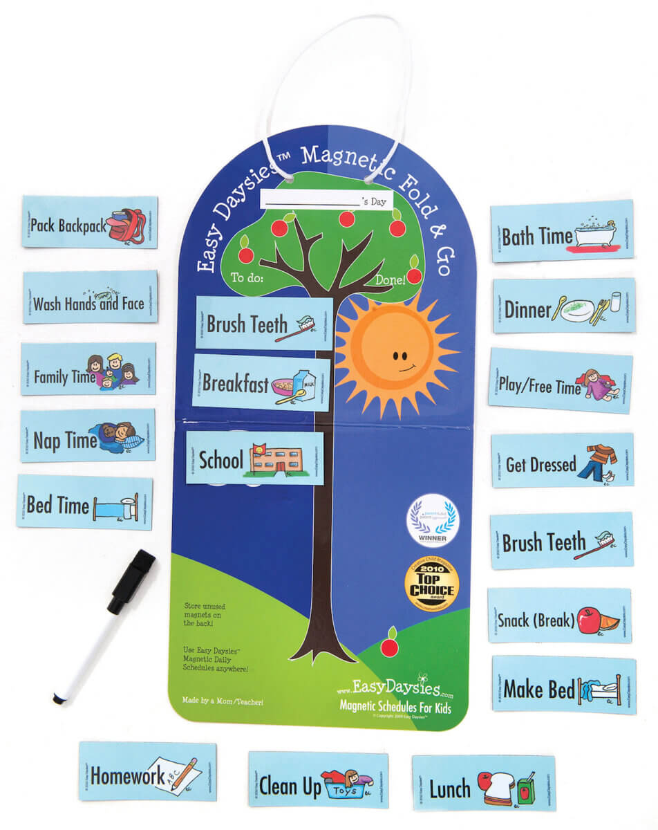 Easy Daysies magnetic schedule