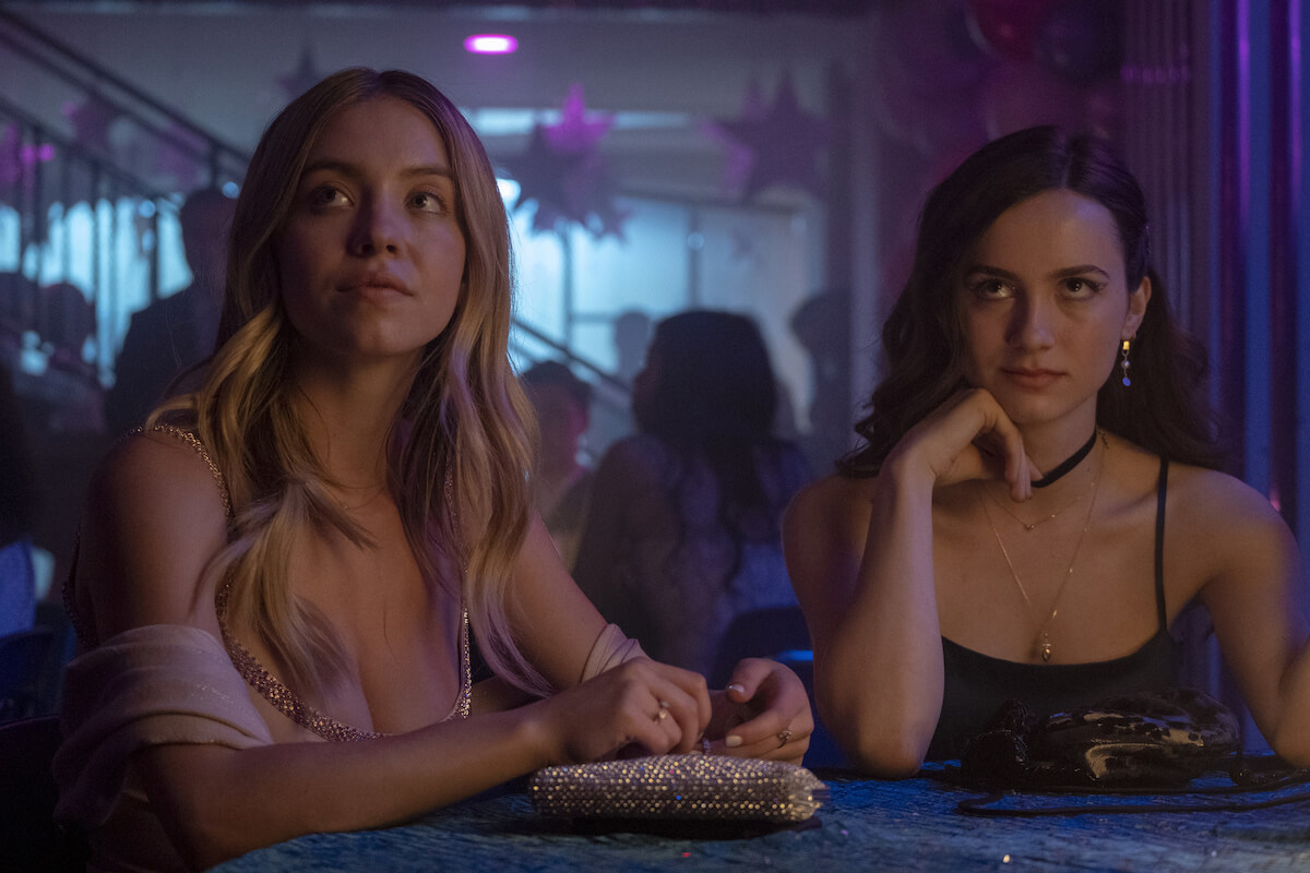 Sydney Sweeney and Maude Apatow in an episode of Euphoria.