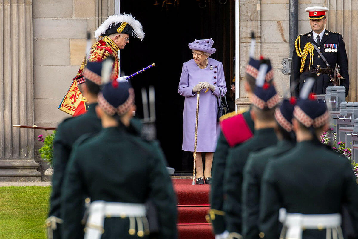 : Queen Elizabeth II visits Holyrood Palace to mark her Platinum Jubilee.
